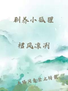 驯养小狐狸