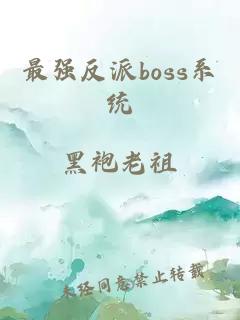 最强反派boss系统